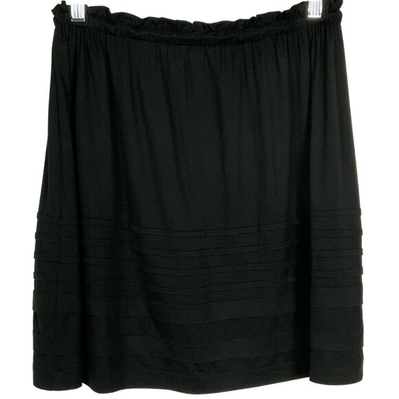 Caslon Drawstring Knit Skirt, Size Small, Black, 95% Rayon/5% Spandex - Picture 4 of 8